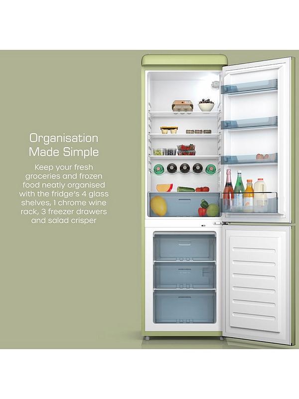 Swan SR11020GNE Retro Style Fridge Freezer - Green - Image 5